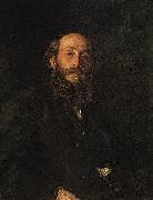 llya Yefimovich Repin Portrait of painter Nikolai Nikolayevich Ghe oil painting reproduction